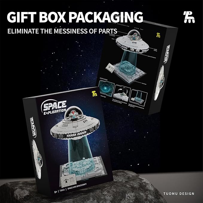 Spaceship building block set, galaxy interstellar spaceship set, collectible creative star spaceship building kit, suitable for anime fans, suitable for boys aged 8-12 and grid age group.