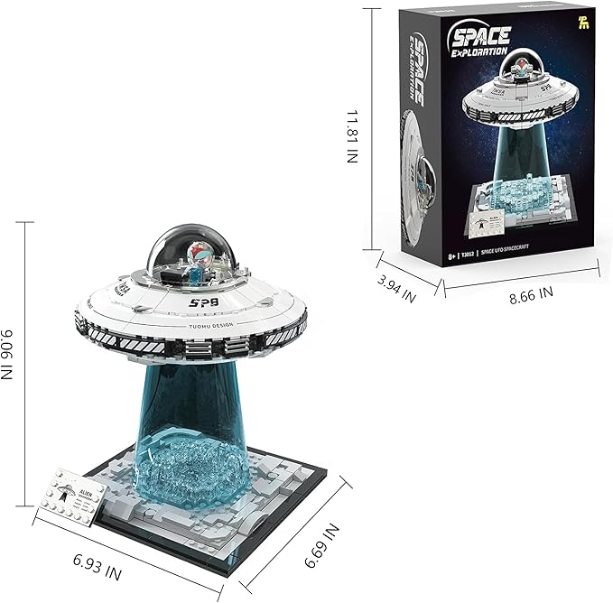 Spaceship building block set, galaxy interstellar spaceship set, collectible creative star spaceship building kit, suitable for anime fans, suitable for boys aged 8-12 and grid age group.