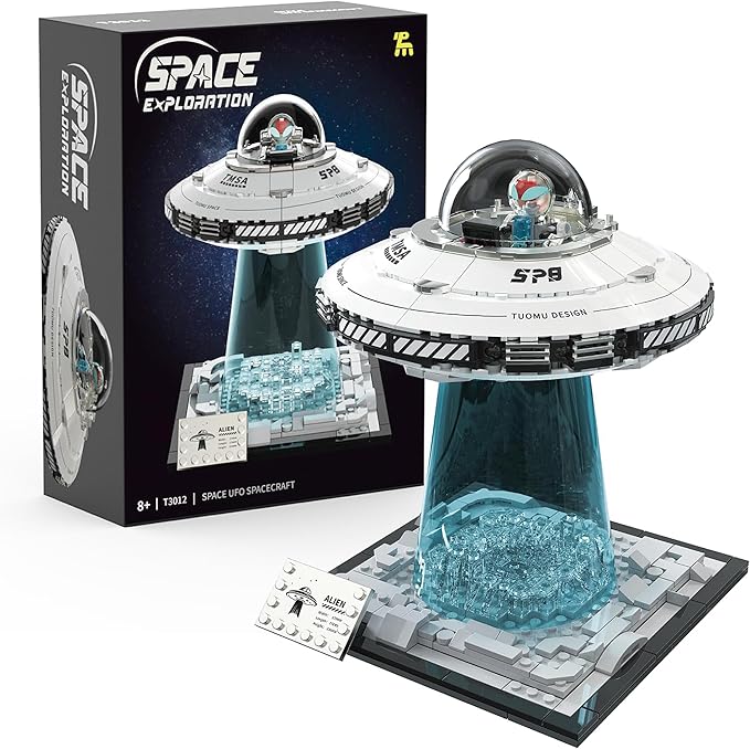 Spaceship building block set, galaxy interstellar spaceship set, collectible creative star spaceship building kit, suitable for anime fans, suitable for boys aged 8-12 and grid age group.